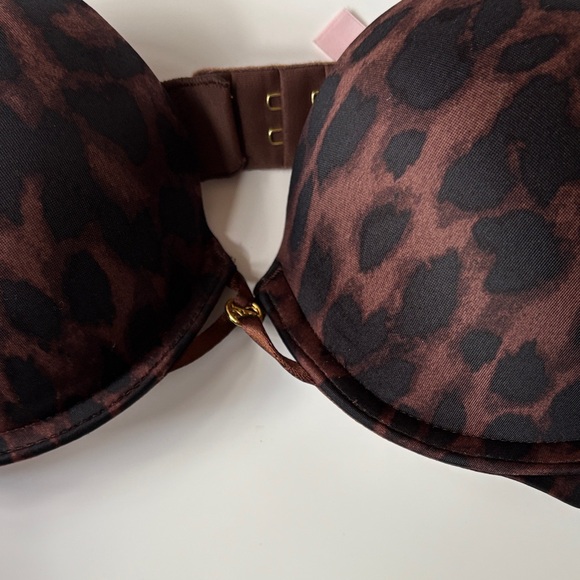 Victoria's Secret Brown Leopard Print Push up Bra-32c - Picture 4 of 4